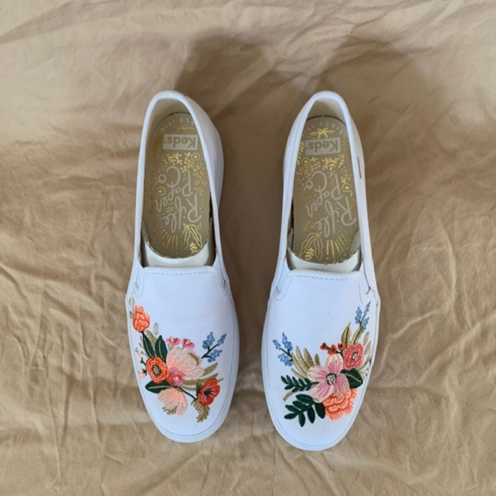 Rifle Paper Co. x Keds Floral Embroidered Sneakers